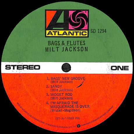 ミルト・ジャクソン / Bags & Flutes [※輸入盤,生産国:US,品番:SD 1294］(LPレコード)