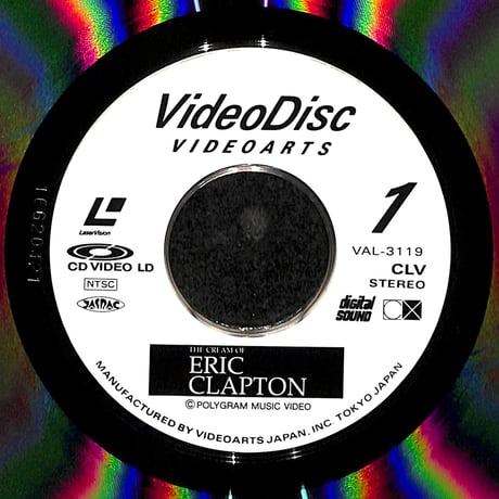 エリック・クラプトン / グレイテスト・ビデオ・ヒッツ [発売年:1989年][※品番:VAL-3119](Laser Disc)