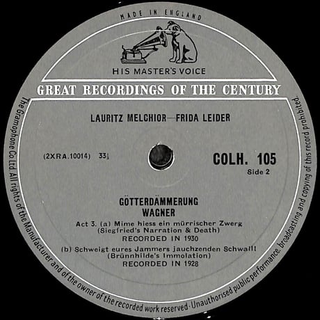 フリーダ・ライダー / Wagner: Die Walküre, Götterdämmerung [※輸入盤,生産国:UK,品番:COLH 105］(LPレコード)