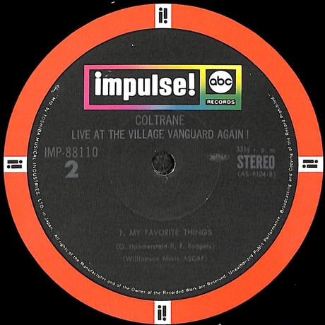 ジョン・コルトレーン / Live At The Village Vanguard Again!［※国内盤,品番:IMP-88110］(LPレコード)