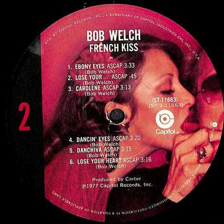 ボブ・ウェルチ / French Kiss [※輸入盤,生産国:US,品番:ST-11663］(LPレコード)