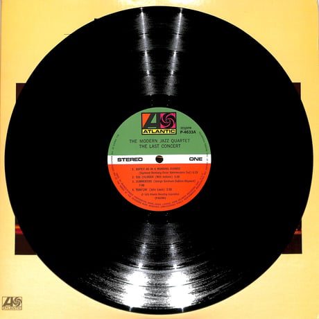 モダン・ジャズ・カルテット / ラスト・コンサート（LPレコード）