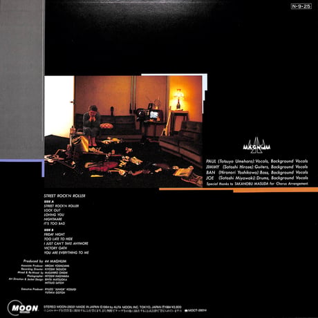 44MAGNUM / Street Rock'N Roller [※国内盤,品番:MOON-28021］(LPレコード)