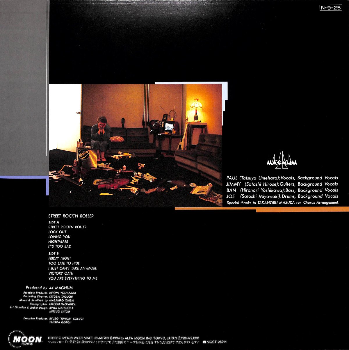 44MAGNUM / Street Rock'N Roller [※国内盤,品番:MOON-2 44MAGNUM / Street Rock'N Roller [※国内盤,品番:MOON-2