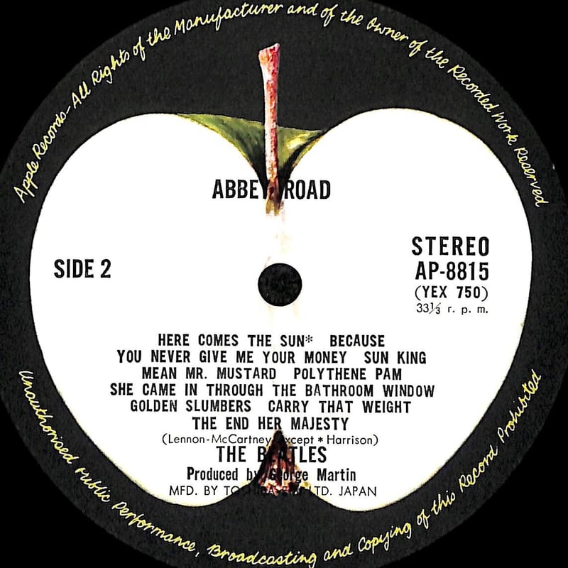 ビートルズ / アビイ・ロード［※国内盤,品番:AP-8815］(LP