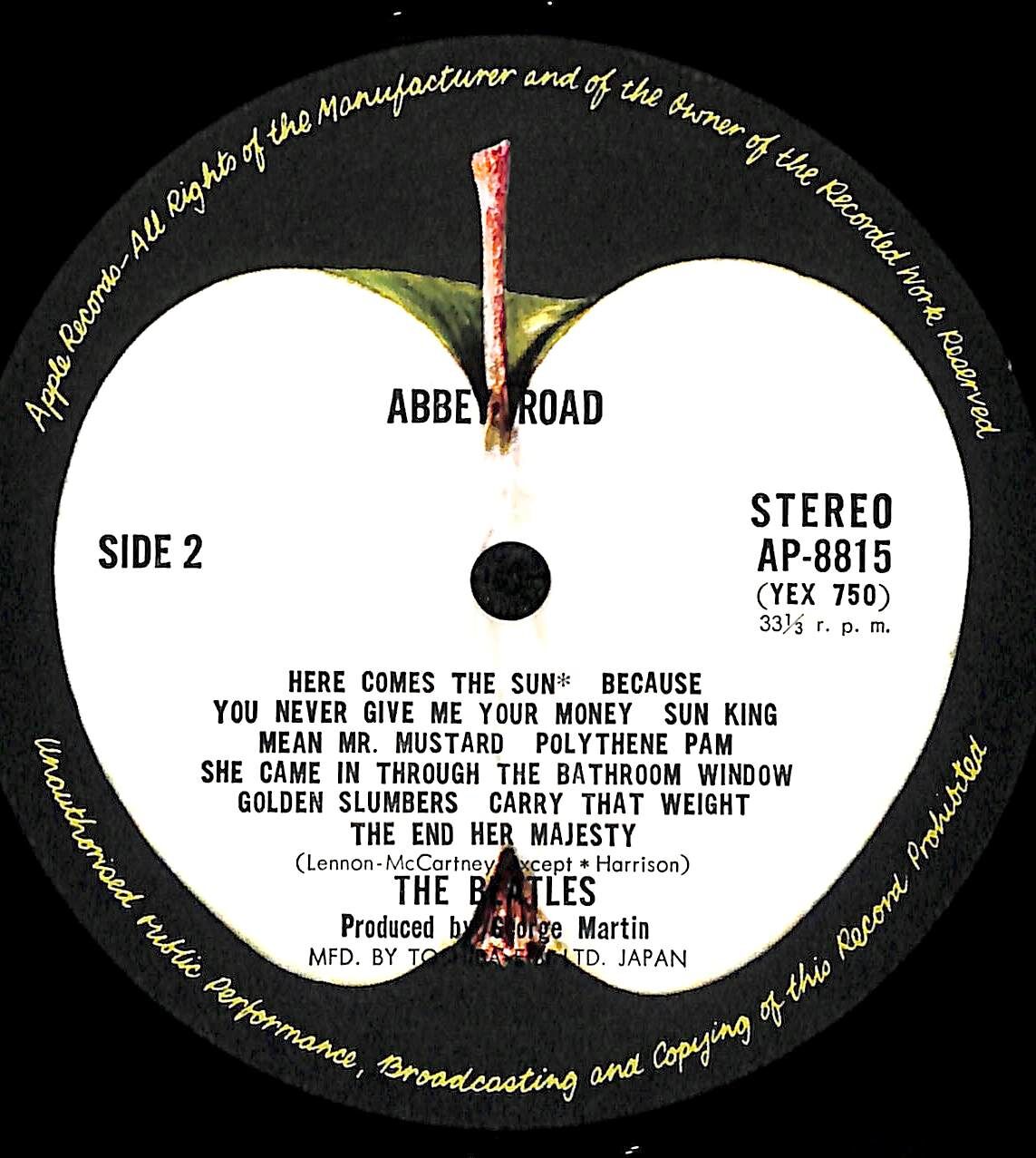 ビートルズ / アビイ・ロード［※国内盤,品番:AP-8815］(LPレコード