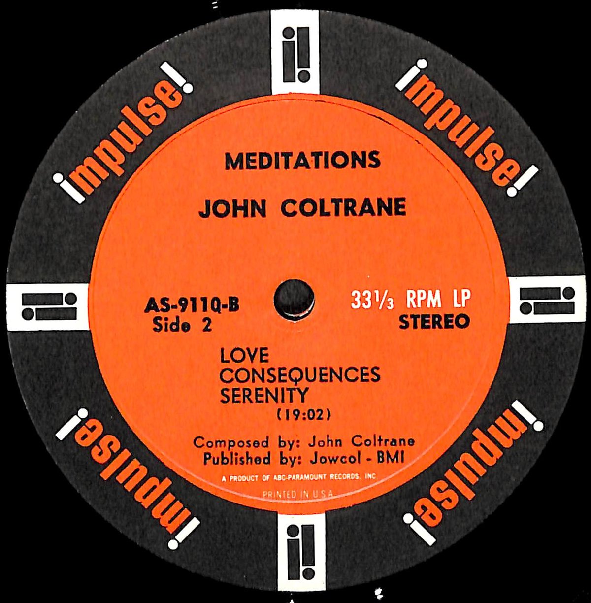 ジョン・コルトレーン Meditations レコード ジョン・コルトレーン / Meditations [※輸入盤,生産国:US,品番:A-9110