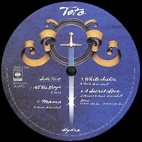 TOTO / ハイドラ [※国内盤,品番:25AP 1700］(LPレコード)