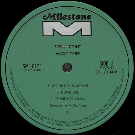 マッコイ・タイナー / Focal Point [※国内盤,品番:SMJ-6151］(LPレコード)