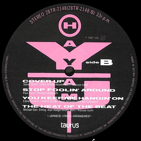 早見優 / ゲッド・ダウン! [※国内盤,品番:28TR-2148］[早見優サイン別紙付き](LPレコード)