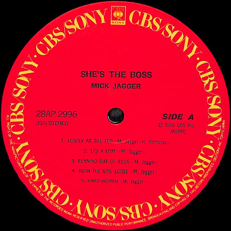 ミック・ジャガー / She's The Boss [※国内盤,品番:28AP 2996］ (LPレコード)