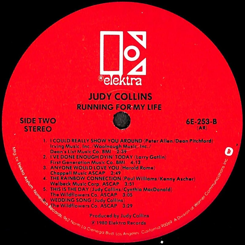 ジュディ・コリンズ / Running For My Life [※輸入盤,生産国:US
