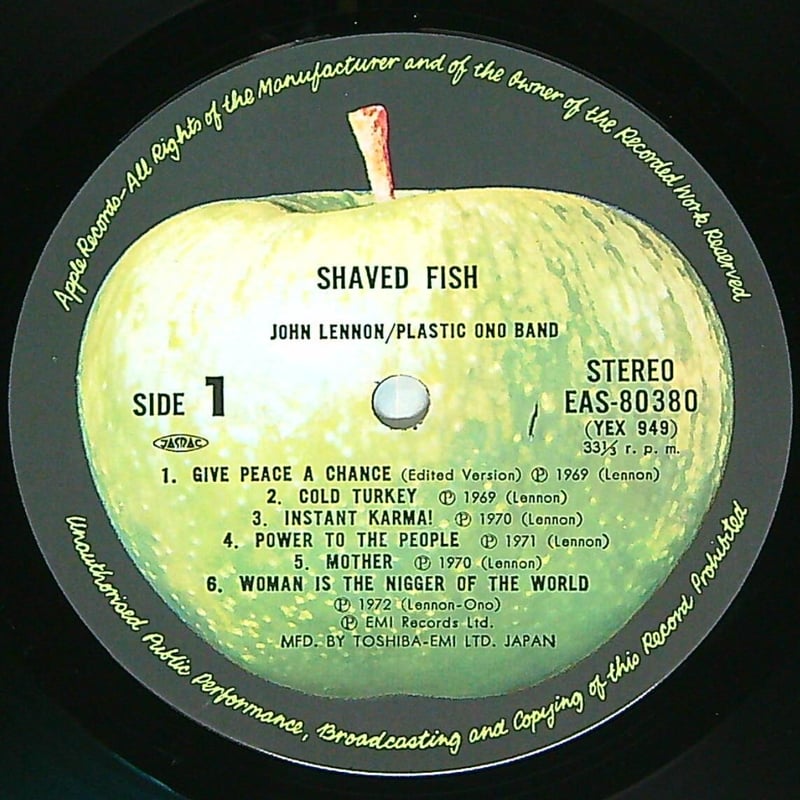 ジョン・レノン / SHAVED FISH ジョンレノンの軌跡［1975年10月