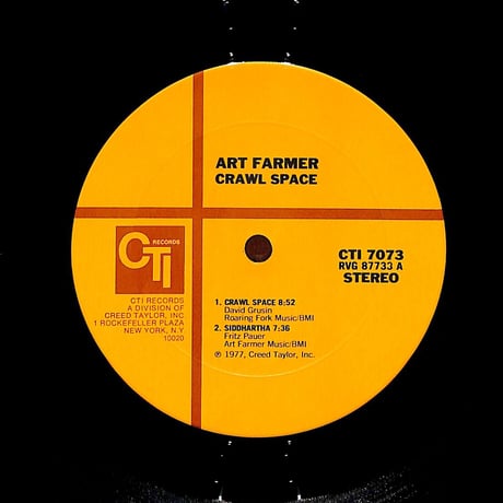 アート・ファーマー / Crawl Space (USオリジナル,VAN GELDER刻印)（LPレコード）