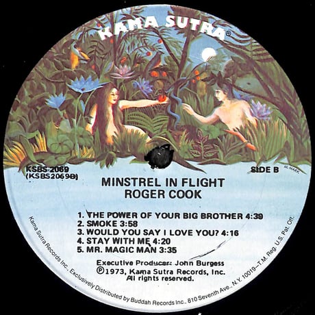 ロジャー・クック / Minstrel In Flight [※輸入盤,生産国:US,品番:KSBS 2069］(LPレコード)