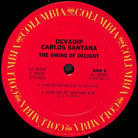 カルロス・サンタナ / Devadip Carlos Santana The Swing Of Delight [※輸入盤,生産国:US,品番:C2 36590,2枚組］(LPレコード)
