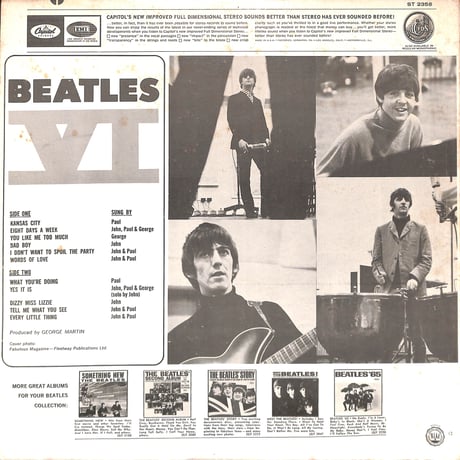 ビートルズ / Beatles VI [※輸入盤,生産国:US,品番:ST 2358］(LPレコード)