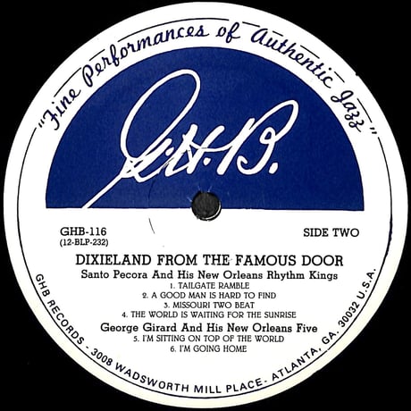 Dixieland From The Famous Door [※輸入盤,生産国:US,品番:GHB-116］(LPレコード)