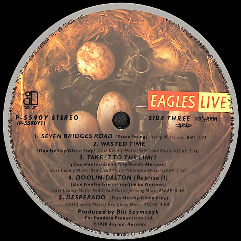 イーグルス / Eagles Live [※国内盤,品番:BB 705,2枚組］(LP