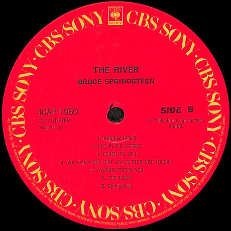 ブルース・スプリングスティーン / ザ・リバー [※国内盤,品番:40AP1960~1,2枚組］(LPレコード)