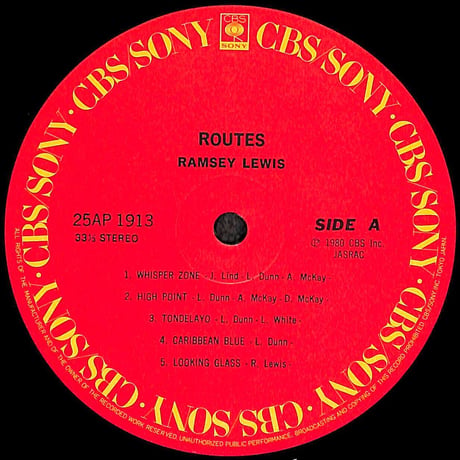 ラムゼイ・ルイス / ルーツ [※国内盤,品番:25AP 1913］(LPレコード)