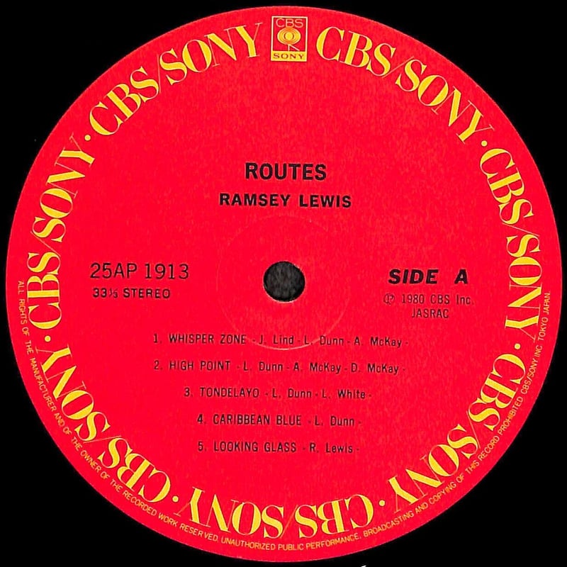ラムゼイ・ルイス / ルーツ [※国内盤,品番:25AP 1913］(LPレコード