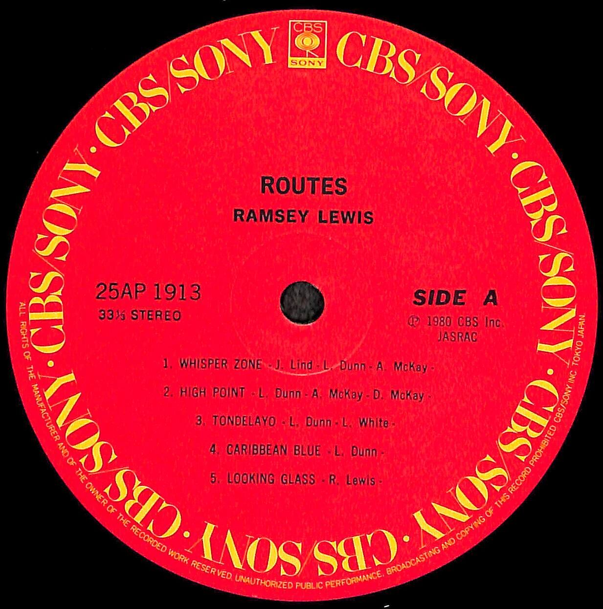 ラムゼイ・ルイス / ルーツ [※国内盤,品番:25AP 1913］(LPレコード