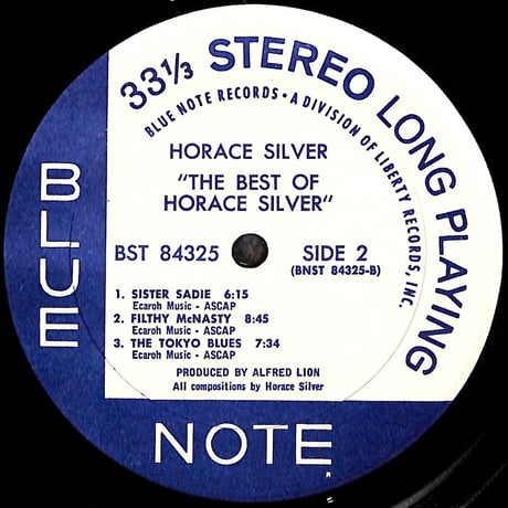 ホレス・シルヴァー / The Best Of Horace Silver [※輸入盤,生産国:US,品番:BST 84325］(LPレコード)