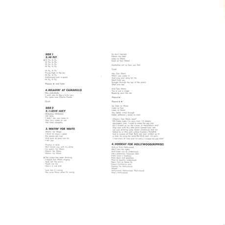 リッチー・コール / ハリウッド・マッドネス [※国内盤,品番:K18P-9422］(LPレコード)