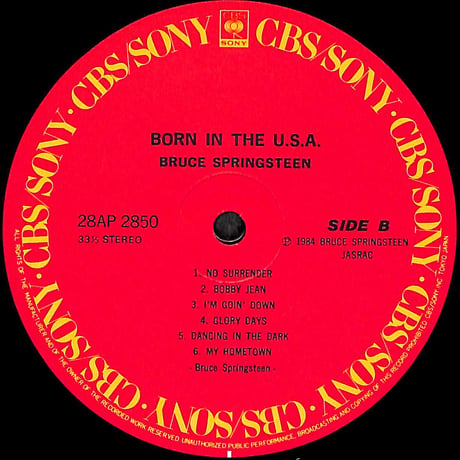 ブルース・スプリングスティーン / Born In The U.S.A. [※国内盤,品番:28AP 2850］(LPレコード)