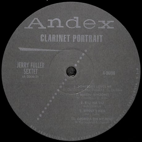 ジェリー・フラー・セクステット / Clarinet Portrait [※輸入盤,生産国:US,品番:A 3008］(LPレコード)