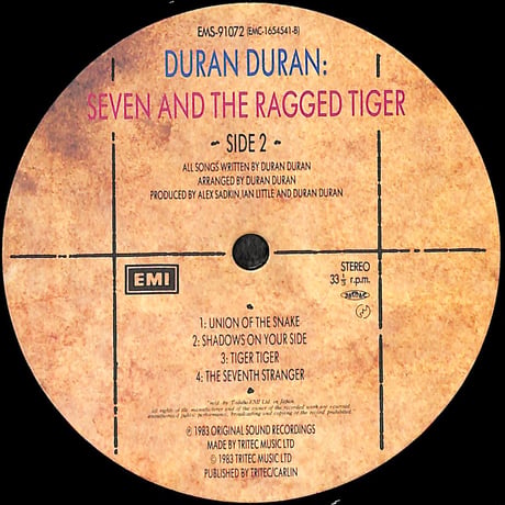 デュラン・デュラン / セブン&ザ・ラグド・タイガー [※国内盤,品番:EMS-91072］(LPレコード)
