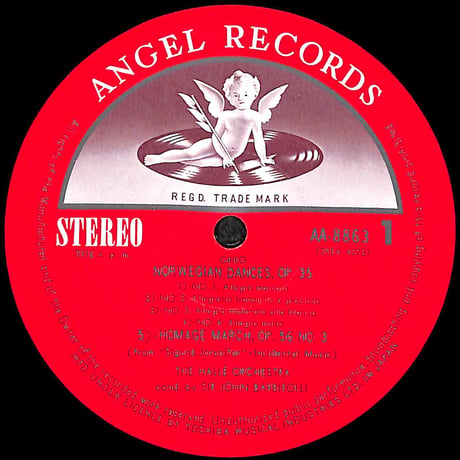 ジョン・バルビローリ / グリーク管弦楽曲集 [※国内盤,品番:AA-8863］(LPレコード)