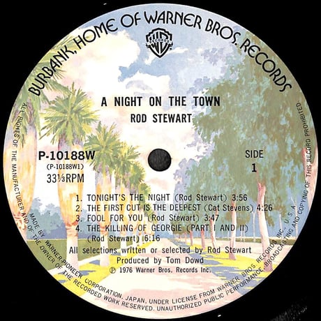 ロッド・スチュワート / ナイト・オン・ザ・タウン [※国内盤,品番:P-10188W］(LPレコード)
