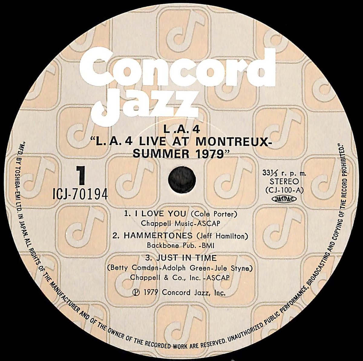 LA4 / ライヴ・アット・モントルー [※国内盤,品番:ICJ-70194