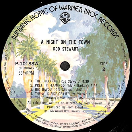 ロッド・スチュワート / ナイト・オン・ザ・タウン [※国内盤,品番:P-10188W］(LPレコード)