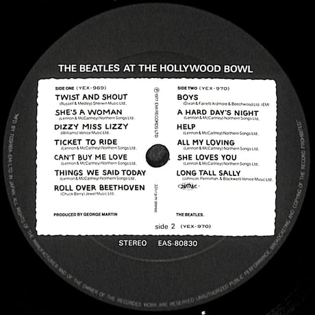 ザ・ビートルズ / ザ・ビートルズ・スーパー・ライヴ! (アット・ハリウッド・ボウル) [※国内盤,品番:EAS-80830］(LPレコード)