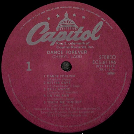 シェリル・ラッド / ダンス・フォーエヴァー [※国内盤,品番:ECS-81196］(LPレコード)