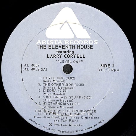ザ・イレヴンス・ハウス / The Eleventh House Featuring Larry Coryell Level One［※US盤,品番:AL 4052］(LPレコード)