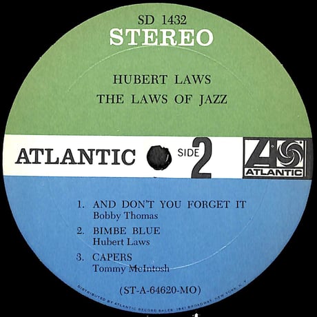 ヒューバート・ロウズ / The Laws Of Jazz [※輸入盤,生産国:US,品番:SD 1432］(LPレコード)