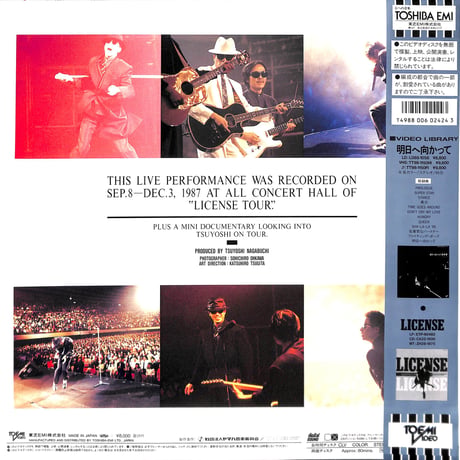 長渕剛 / ライセンス [発売年:1988年][※品番:L080-1110](Laser Disc)