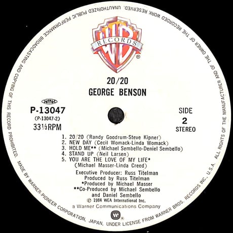 ジョージ・ベンソン / 20/20 [※国内盤,品番:P-13047］(LPレコード)