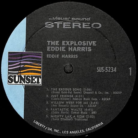 エディ・ハリス / The Explosive Eddie Harris [※輸入盤,生産国:US,品番:SUS-5234］(LPレコード)