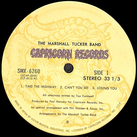 マーシャル・タッカー・バンド / キャロライナの朝焼け [※国内盤,品番:SWX-6260］(LPレコード)