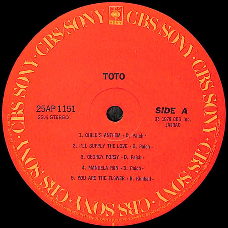TOTO / 宇宙の騎士 [※国内盤,品番:25AP 1151］(LPレコード)