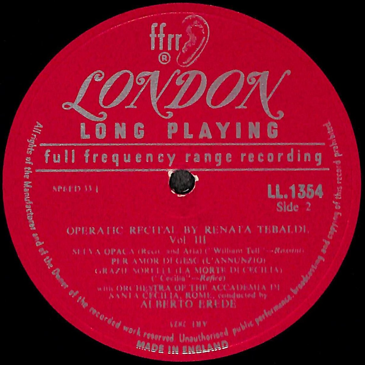 レナータ・テバルディ / Operatic Recital by Renata Tebaldi