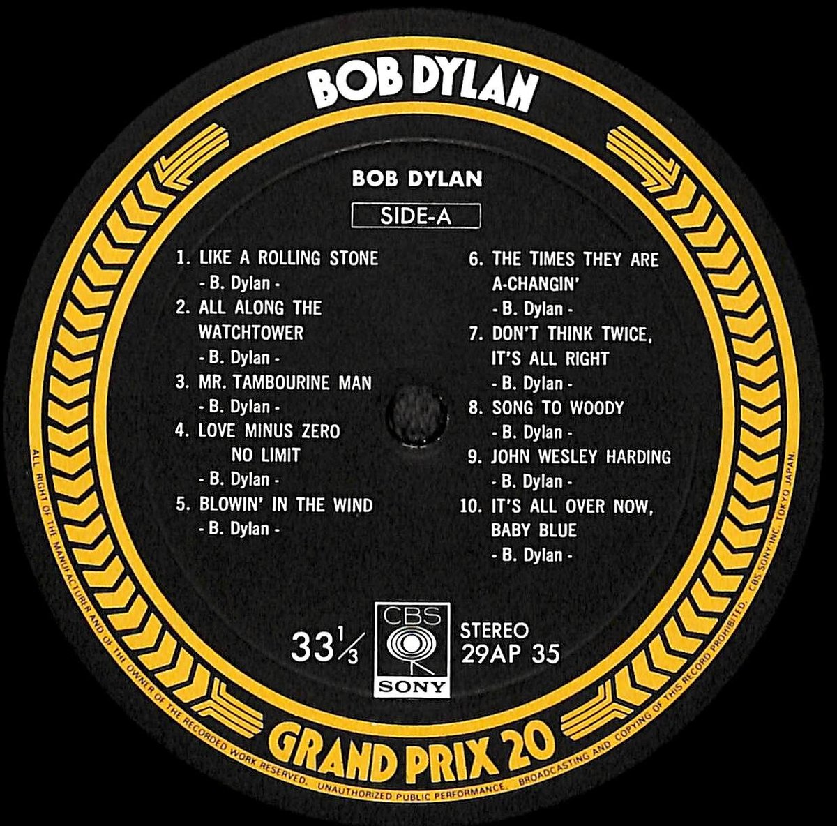 稀少高音質100番台Love&Theft Bob Dylanボブディランレコード 稀少高音質100番台Love&Theft Bob Dylanボブディランレコード