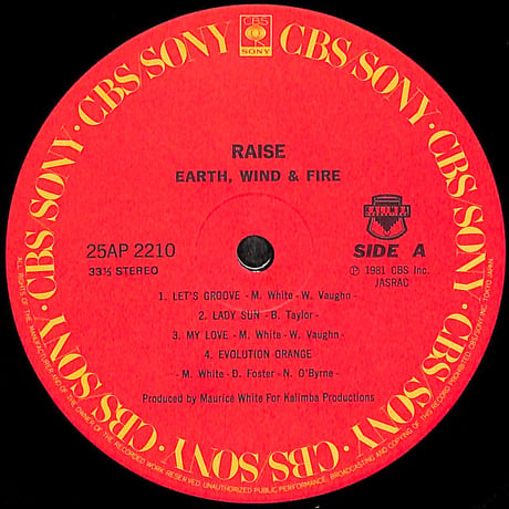アース・ウインド＆ファイアー / 天空の女神 [※国内盤,品番:25AP 2210］(LPレコード)