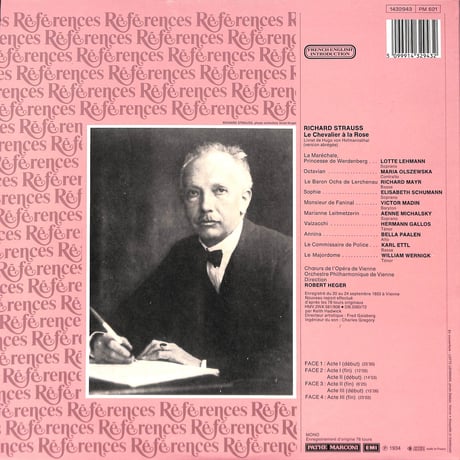 リヒャルト・シュトラウス / Le Chevalier À La Rose [※輸入盤,生産国:France,品番:1432943,2枚組］(LPレコード)