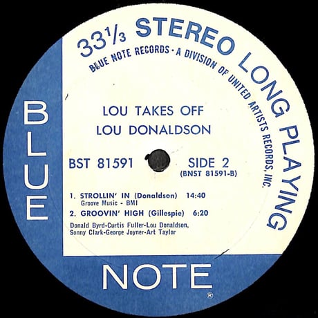 ルー・ドナルドソン / Lou Takes Off［※輸入盤,生産国:US,品番:BST 81591］(LPレコード)